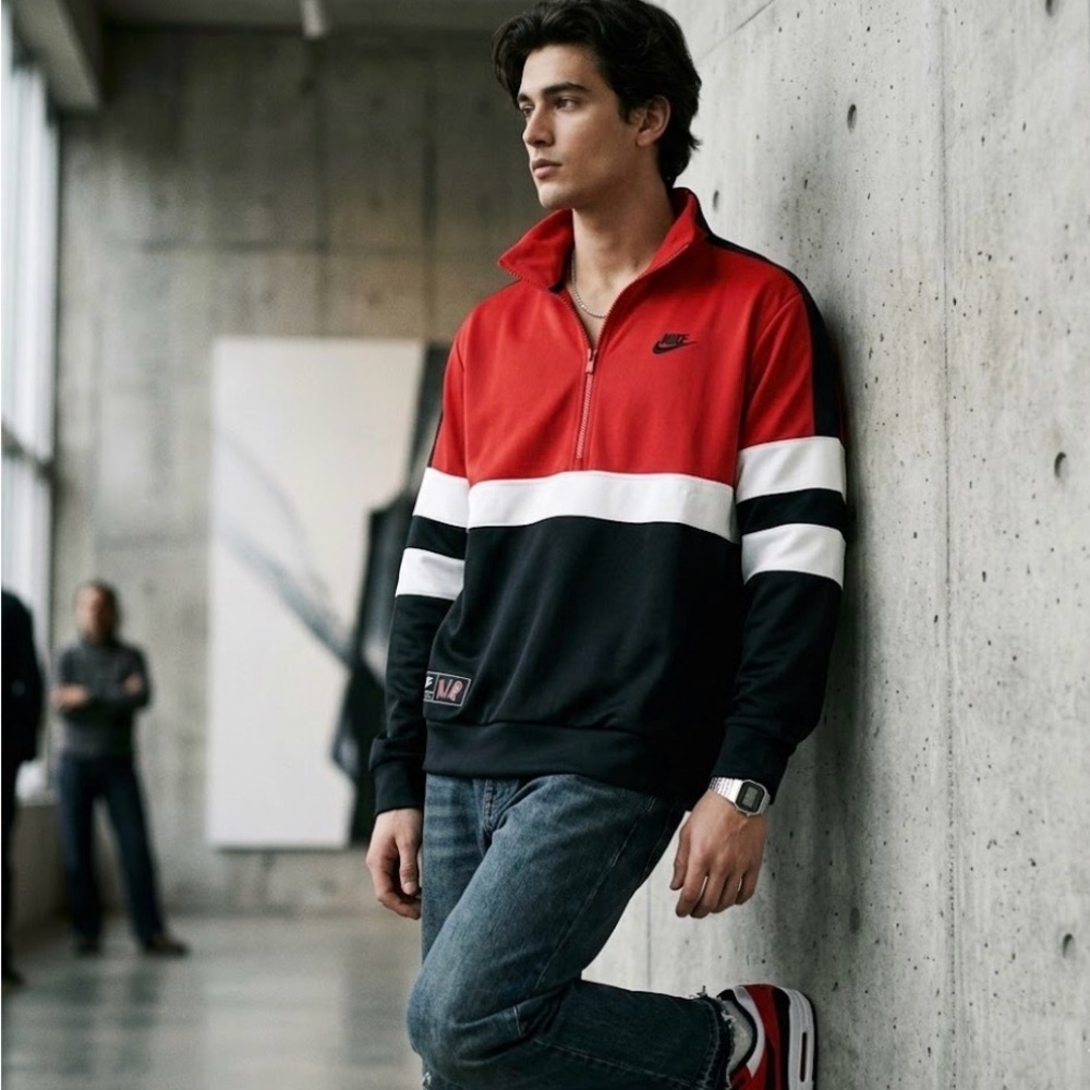 Men's Nike Colorblock Half Zip Jacket